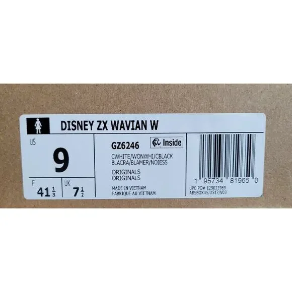 Adidas Disney ZX WAVIAN W Bambi Shoes Limited Edition Women's Size 9 - Picture 7 of 7